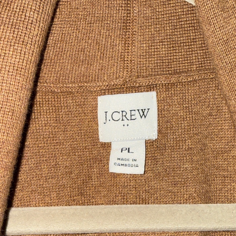 J. Crew Camel Open Front Cardigan - Picture 2 of 5